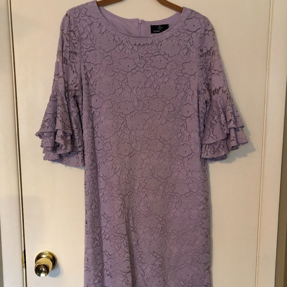 Lavender Lace Sheath Dress